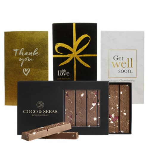 Chocolate bites with sleeve of your choice